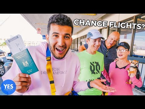 Convincing Strangers at Airport to Fly Somewhere Else with us...