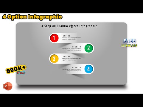 41.PowerPoint Presentation Skills - Unique 3D shadow effect Infographic