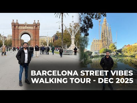 Barcelona Walking Tour Dec 2025 | Exploring the Best Streets & Hidden Gems 🇪🇸