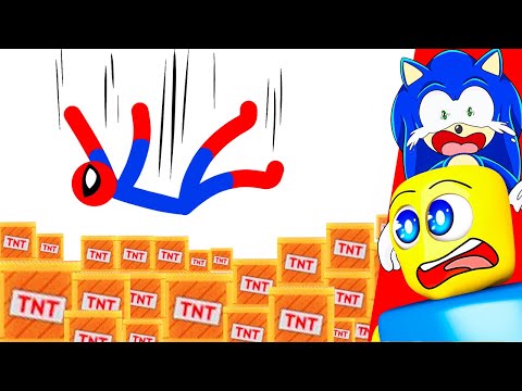 Sonic & Spiderman vs 9'784'235 % IMPOSSIBLE Obstacle Course