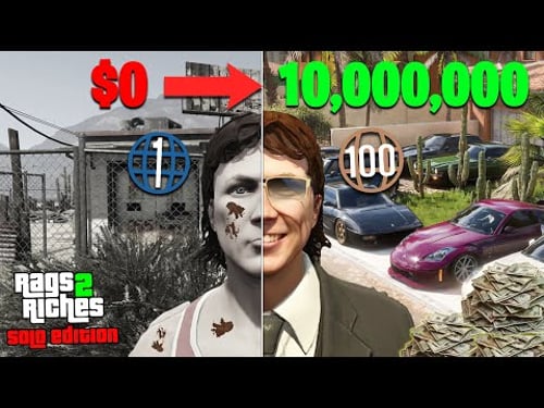 GTA 5 Online - How To Become Rich in 1 Day (From Level 1)