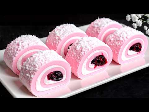 Mix milk and berries! This no-bake dessert is easy to prepare!