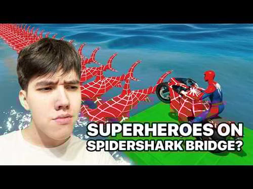 What if the Supers go to the SpiderShark Bridge? KeFresH GTA V Style