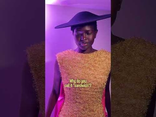 A HAUTE COUTURE SANDWICH DRESS? #shorts