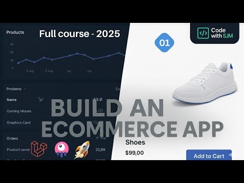 Build & deploy Full Stack Laravel E-commerce Application: Stripe, Product Variants | part #1