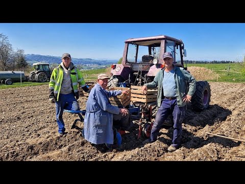 Садимо картошку з дідом на фермі у Швейцарії