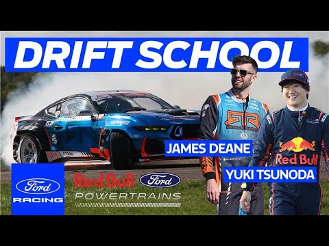 Yuki Tsunoda Masters the Art of Drifting with James Deane | Ford Racing