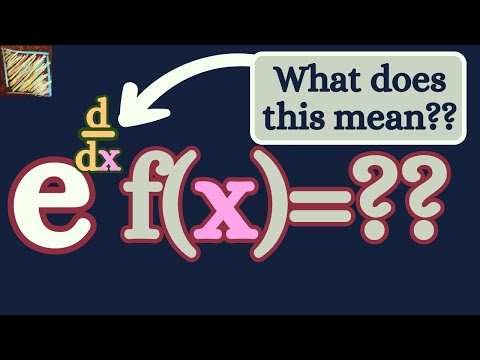 The exponential of the derivative?