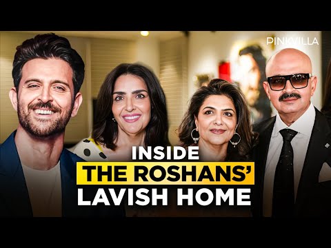 Inside Hrithik Roshan, Rakesh Roshan, Sunaina Roshan & Pinkie Roshan’s Mumbai House | Home Tour