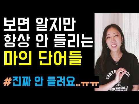 분명 아는 단어지만 대화할 땐 한 번에 안 들리는 마의 단어 2탄🫠🤍