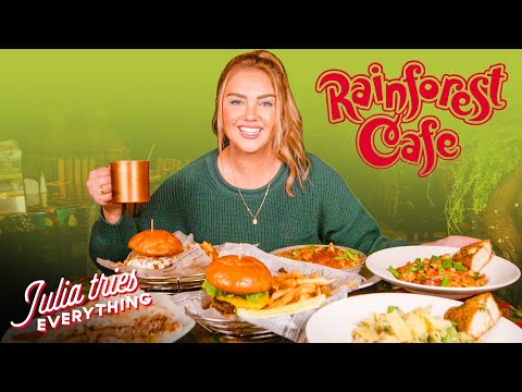 Trying 30 Of The Most Popular Menu Items At Rainforest Cafe | Delish