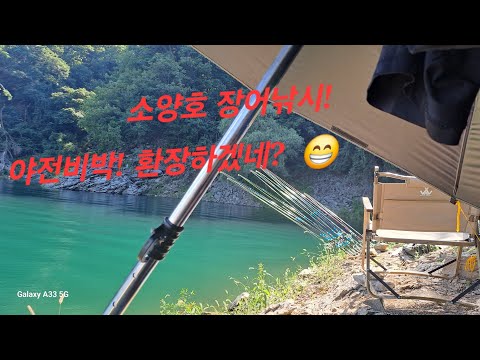 소양호 장어낚시! 야생비박! 환장하겠네? 😁