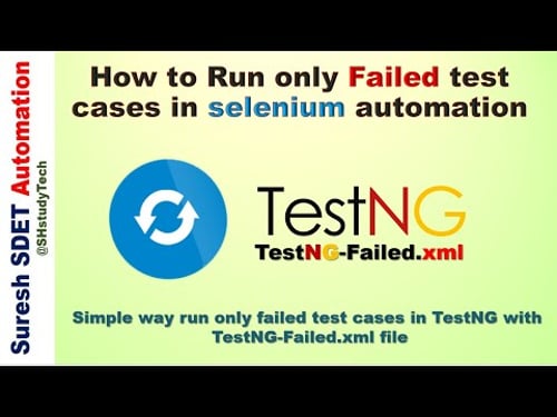 How to Run only failed Testcases in Selenium Automation | TestNG framework with TestNG-Failed.xml