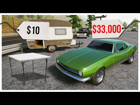 I Turned a $10 Table into a $33,000 Car by Flipping Items in Dealer Simulator