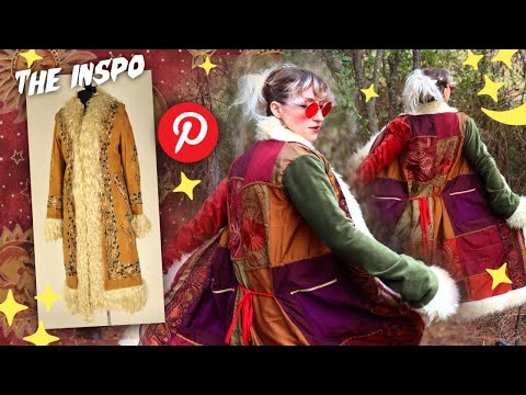 I made a Whimsigoth coat! 🌙✨…But it's unintentionally festive