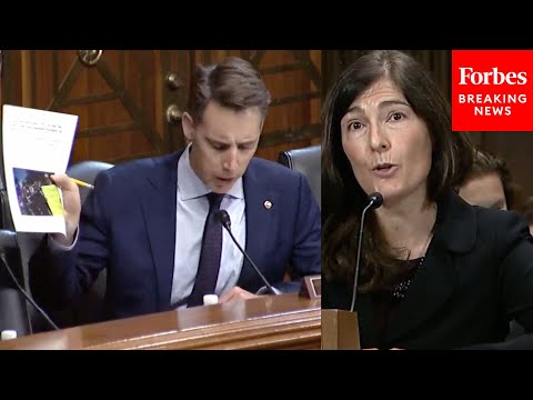 'I Have It Right Here': Josh Hawley Confronts Judge Nominee With Her Past Writings