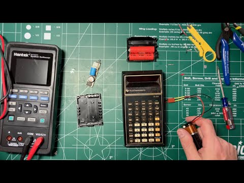 Modifying a 1977 TI-55 Calculator to use a 9 Volt Battery
