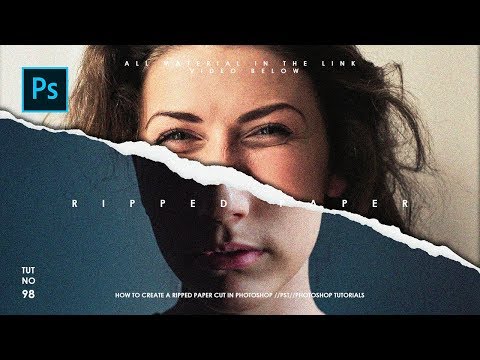 How to Create Ripped Paper Portrait Effect - Photoshop Tutorials