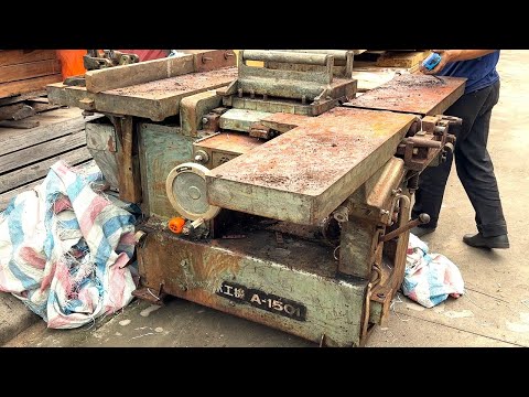 Restoration Old And Discarded HITACHI Wood Combine // Restore HITACHI 3 In 1 Machine