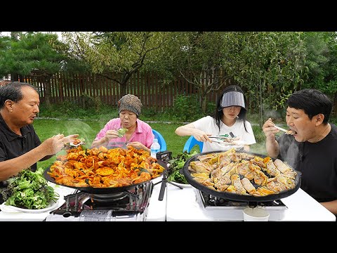 Parents’ first visit to our new country house! (Mowed lawn and enjoyed Chuncheon & Herb Dakgalbi!)