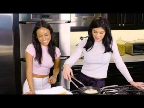 Cooking with Karrueche Tran and Kylie Jenner