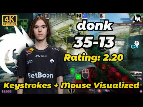 donk (35-13) with Keystrokes Visualized (Ancient) FACEIT Ranked | (Ep.17)
