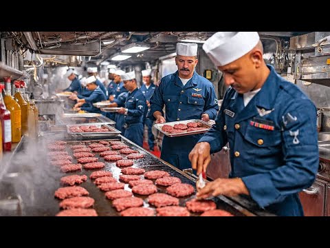 How The U.S Largest Aircraft Carrier Makes 14,000 Meals Every Day For 5000 Navy Sailor
