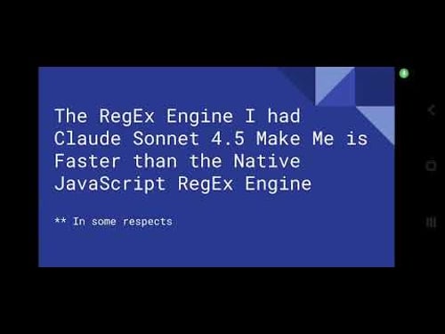 When AI Code Beats Native: JavaScript RegExp vs Epsilon-NFA Benchmarks