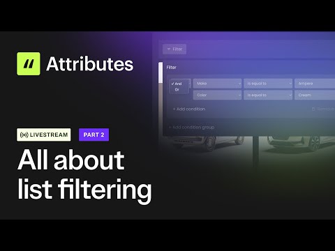 All about list filtering (part 2) | Learn the new Finsweet Attributes v2