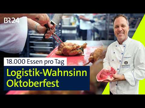 Logistik-Maschine Oktoberfest: Zelt-Großküche, Sicherheit & U-Bahn | Abendschau Reportage | BR24