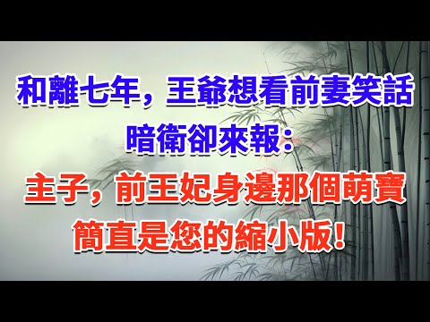 和離七年,王爺想看前妻笑話,暗衛卻來報:主子,前王妃身邊那個萌寶,簡直是您的縮小版!#一口气看完 #完结爽文#宫墙往事#古言#大女主#甜宠#宫斗