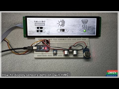 How to display sensors data on DWIN HMI
