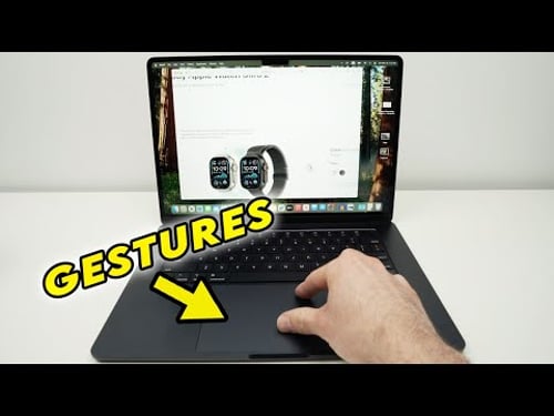 M4 MacBook Air : Trackpad Gestures User Guide