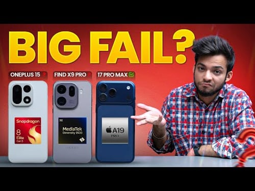 Oppo Find X9 Pro vs iPhone 17 Pro Max vs OnePlus 15 - It's Not What You Expect!