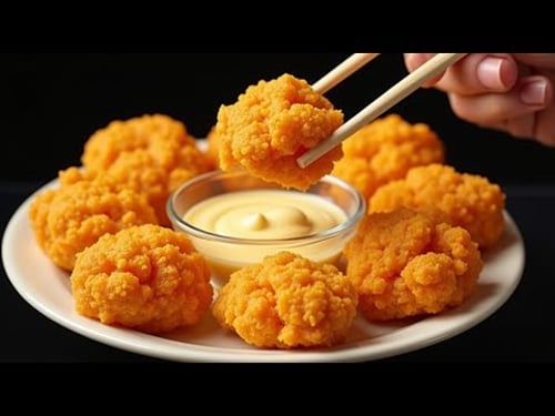 Knuspriges Hähnchen mit Käsesauce | Besser als KFC!