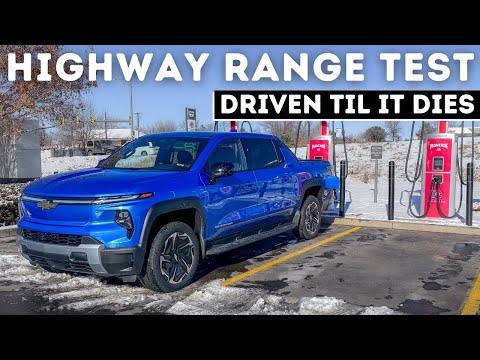 The Silverado EV LT Extended Range Impresses Us In Cold Weather! 70-MPH Highway Range Test