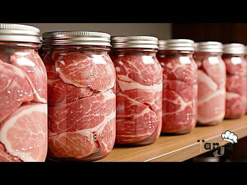 I store fresh meat in a jar without a refrigerator! does not spoil for years!