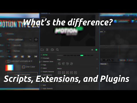 The Difference Between Scripts, Extensions, and Plugins
