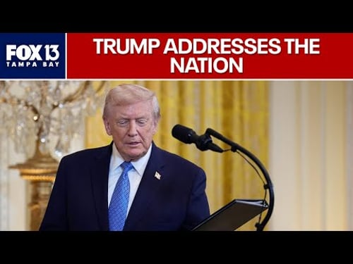 Live: President Trump address