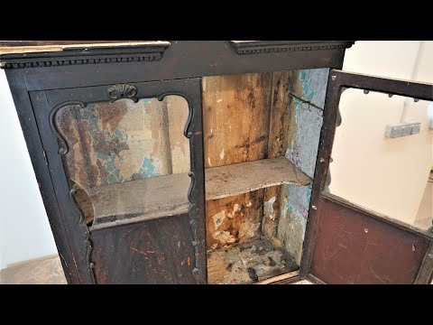 RESTORING the 19th century JUNK / cabinet restoration