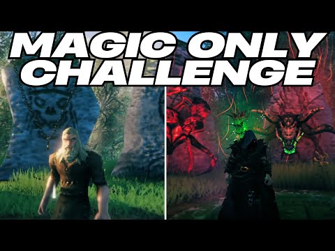 Beating Valhiem Ashlands with ONLY MAGIC... Kinda!