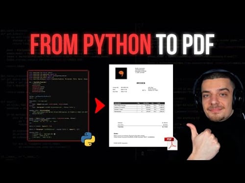 Create PDFs with Pure Python - Perfect For Document Automation