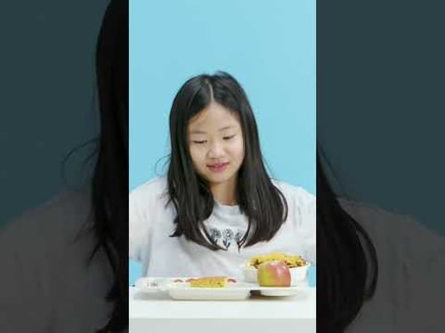 Kids try school lunches from around the world! 😋