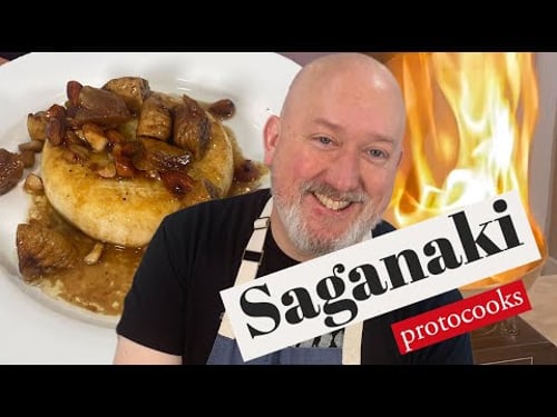 Saganaki with Chef Frank