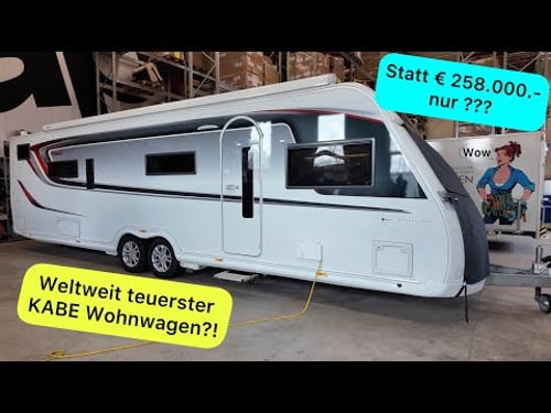Weltweit teuerster KABE Wohnwagen Imperial 880 inkl. Hünerkopf Umbau (€ 81.000.-) zu verkaufen.
