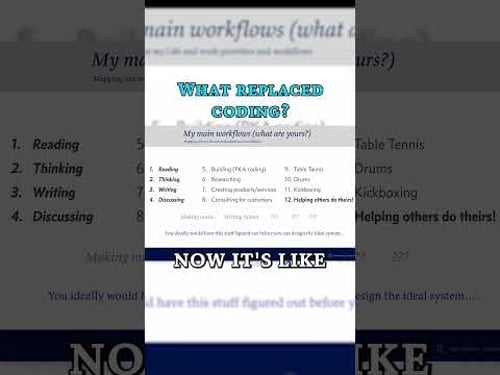 I stopped saying I'm coding.