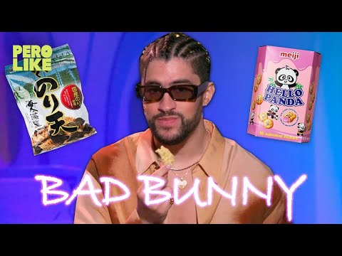 Bad Bunny Tries Japanese Snacks | Pero Like