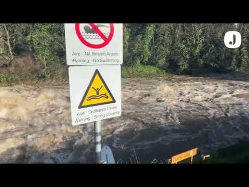 Storm Chandra: Flooding along the Dodder in Dublin