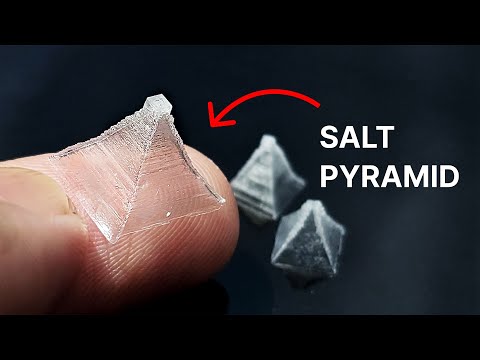 Growing Beautiful Pyramid Salt Crystals At Home!
