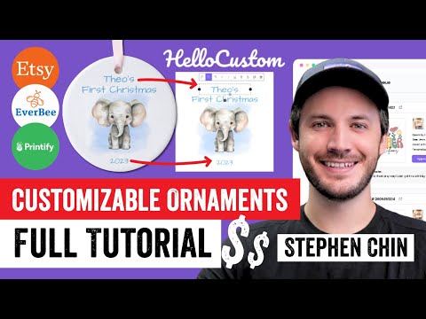 Successful 6 Figure Q4 Strategy - Create Personalized Ornaments for Etsy (Full Tutorial)